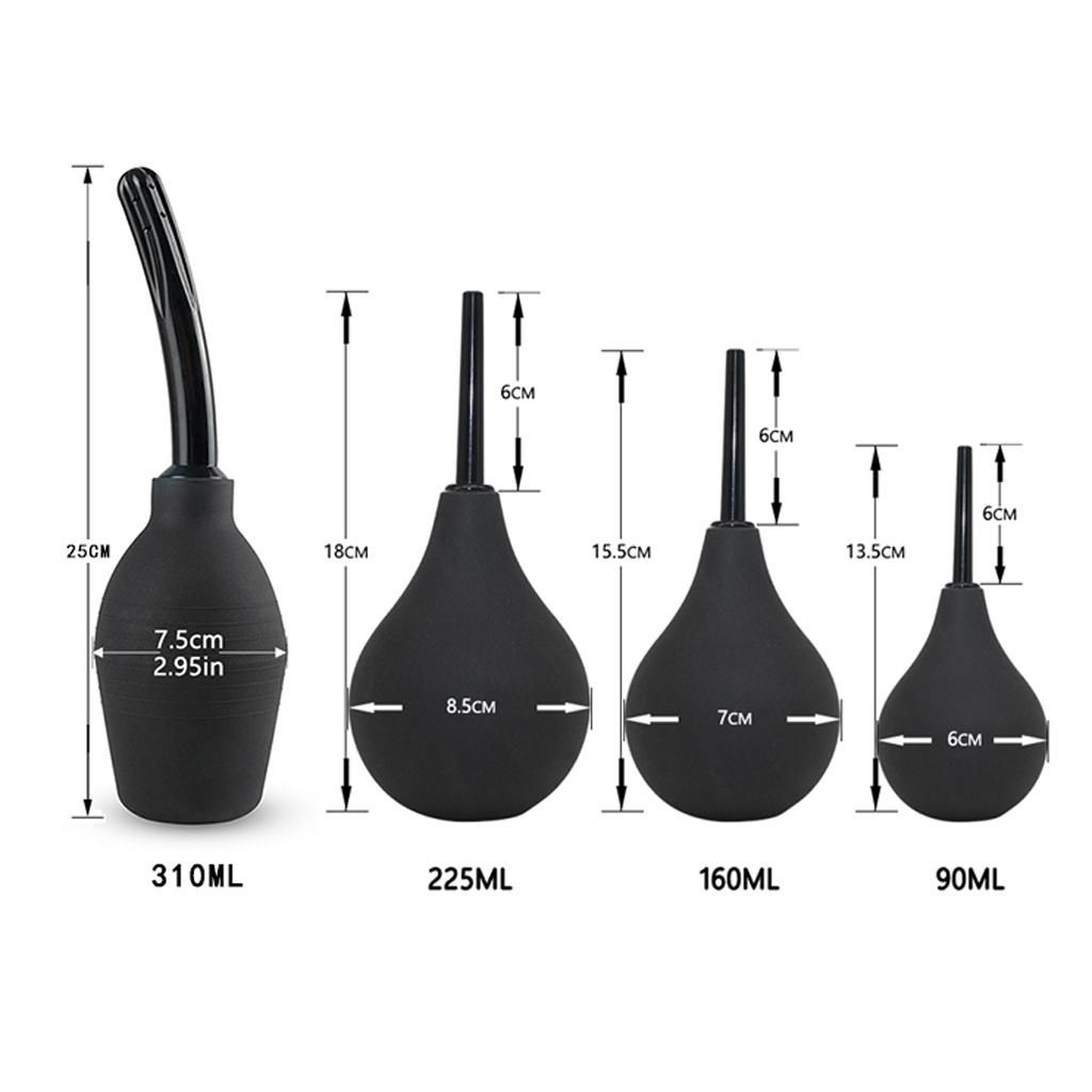 2x Enema Bulb Portable Insert Douch Enema Bulb Cleaning