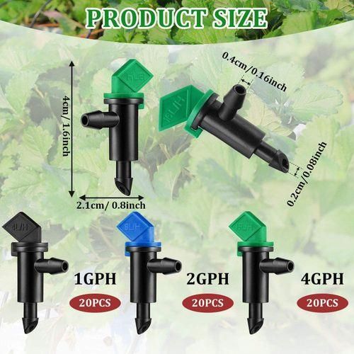 60 Pieces Drip Emitter Garden Flag Irrigation