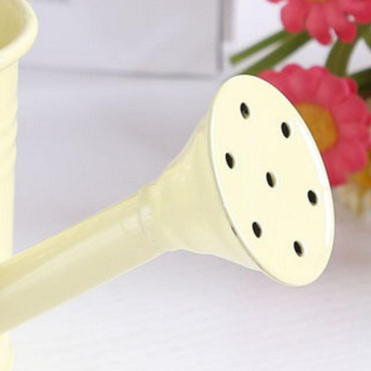 Handle Kettle Flower Planting Pot Watering Can Beige