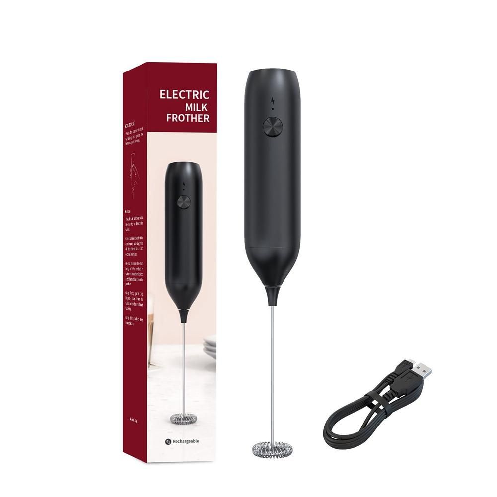 Handheld Electric Milk Frother USB Rechargeable Mini Foam