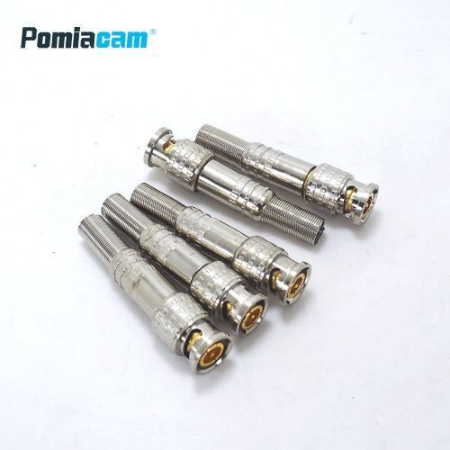 BNC Connector Male For RG 59 Coaxial CCTV Cable 10pcs