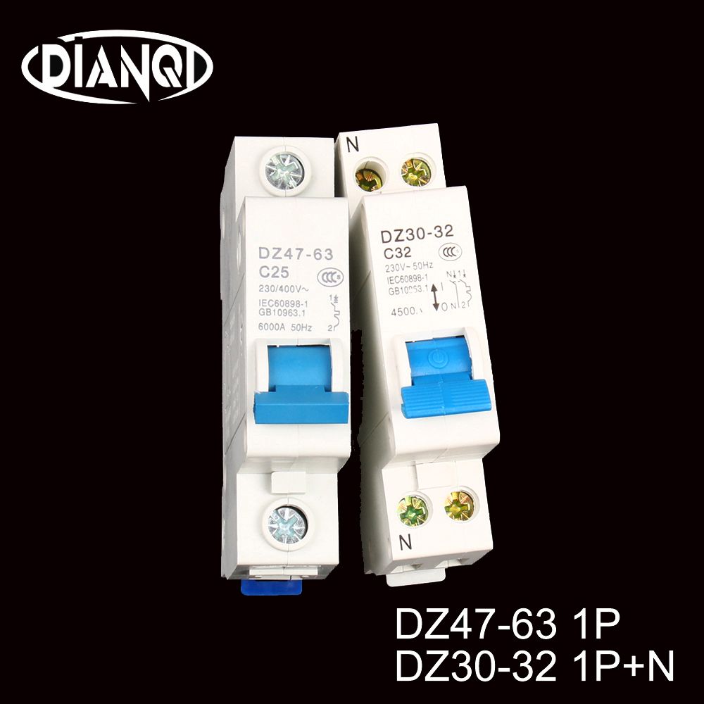 Air 10A-32A Industry C45 DZ30-32-1P+N DZ47-63-1P Household