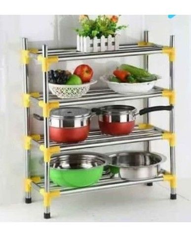 Storage Pot Rack (4 Tiers)