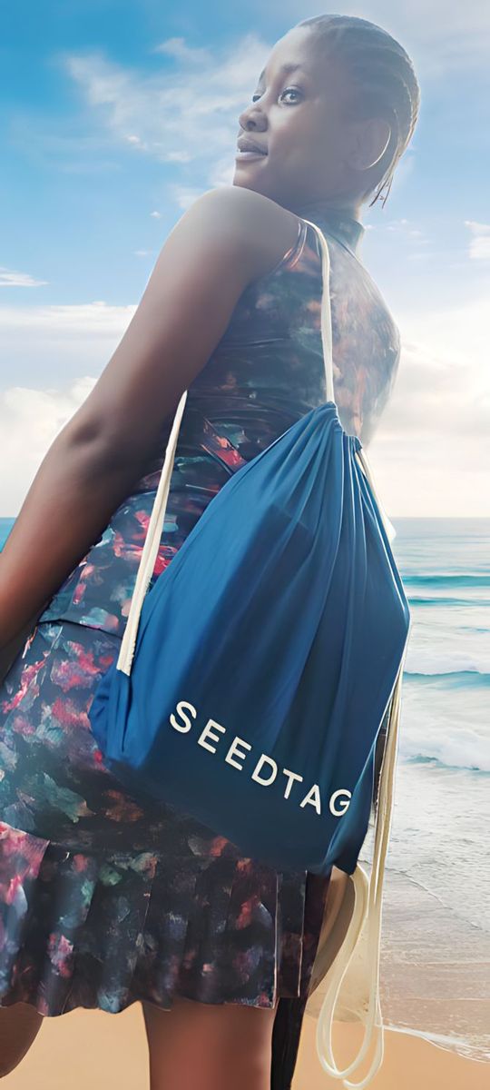 2 In 1 Ladies Casual Fashion Beach Backpack Blue &Lunch Bag