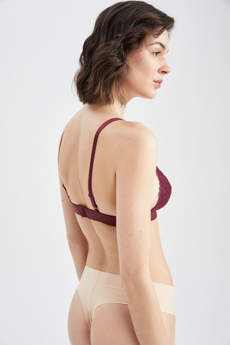 Woman Casual Triangle Underwear Bra - Purple