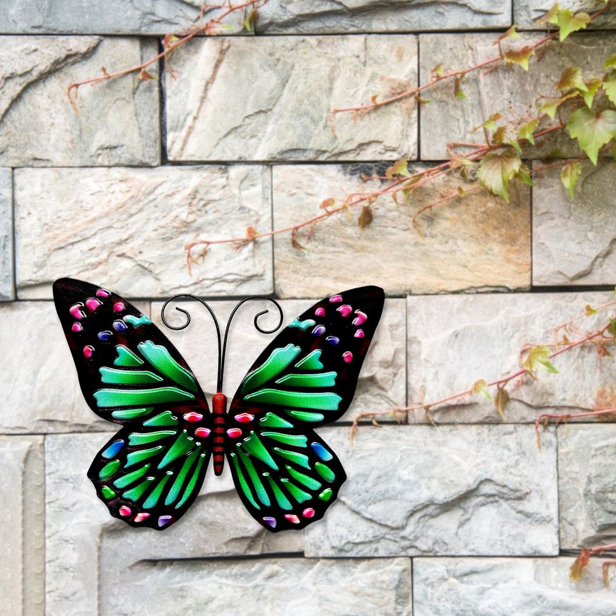 Wall Statue Outdoor Decoration Animal Miniatures Statue Green
