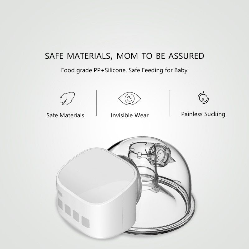 Portable Electric Breast Pump USB Chargable Silent Wearable