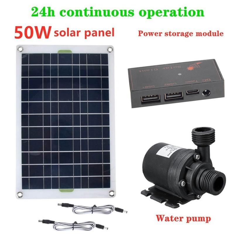 50W Solar Water Pump 800L/H DC12V Solar Water Fountain Pump