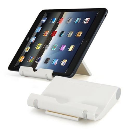 White Tablet Mount Holder Stand For IPhone 4 4S 5 IPad 2 3