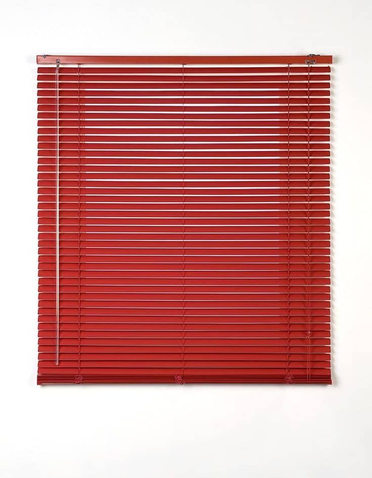 25mm VENETIAN ALUMINUM WINDOW BLINDS - RED