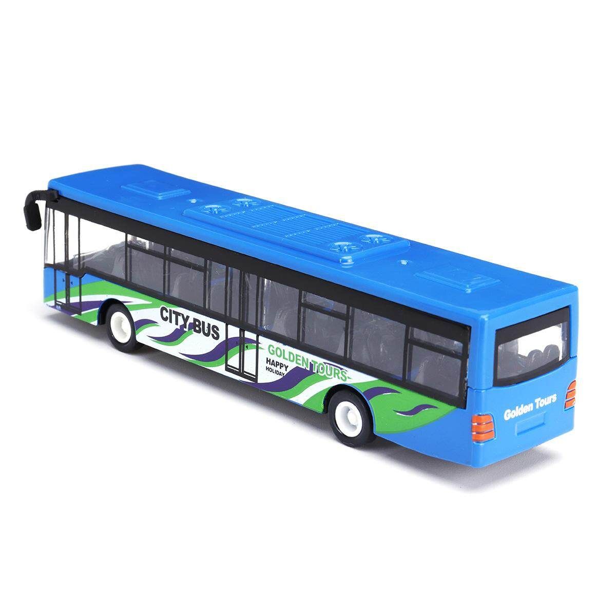 15cm Pull Back Bus Kids Toy Baby Pull Back Shuttle Bus Diecast Model Vehicle Kids Toy