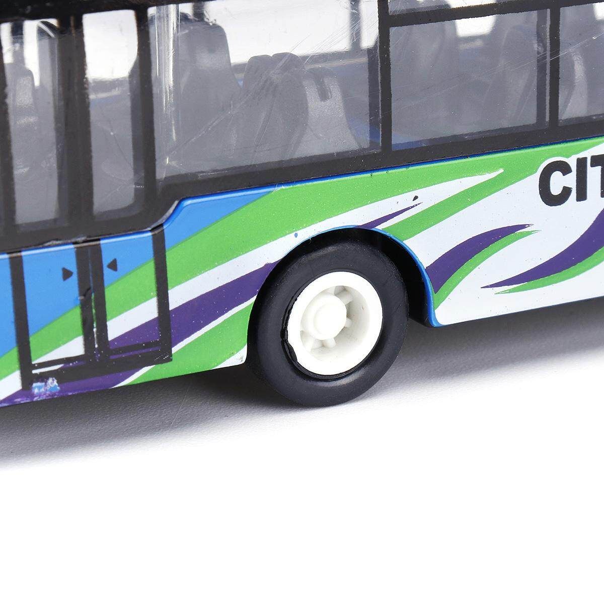 15cm Pull Back Bus Kids Toy Baby Pull Back Shuttle Bus Diecast Model Vehicle Kids Toy