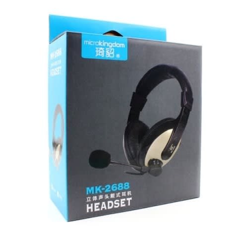 Mk-2688 Pc Gaming Headset + Mic & Noise Cancelation - Black