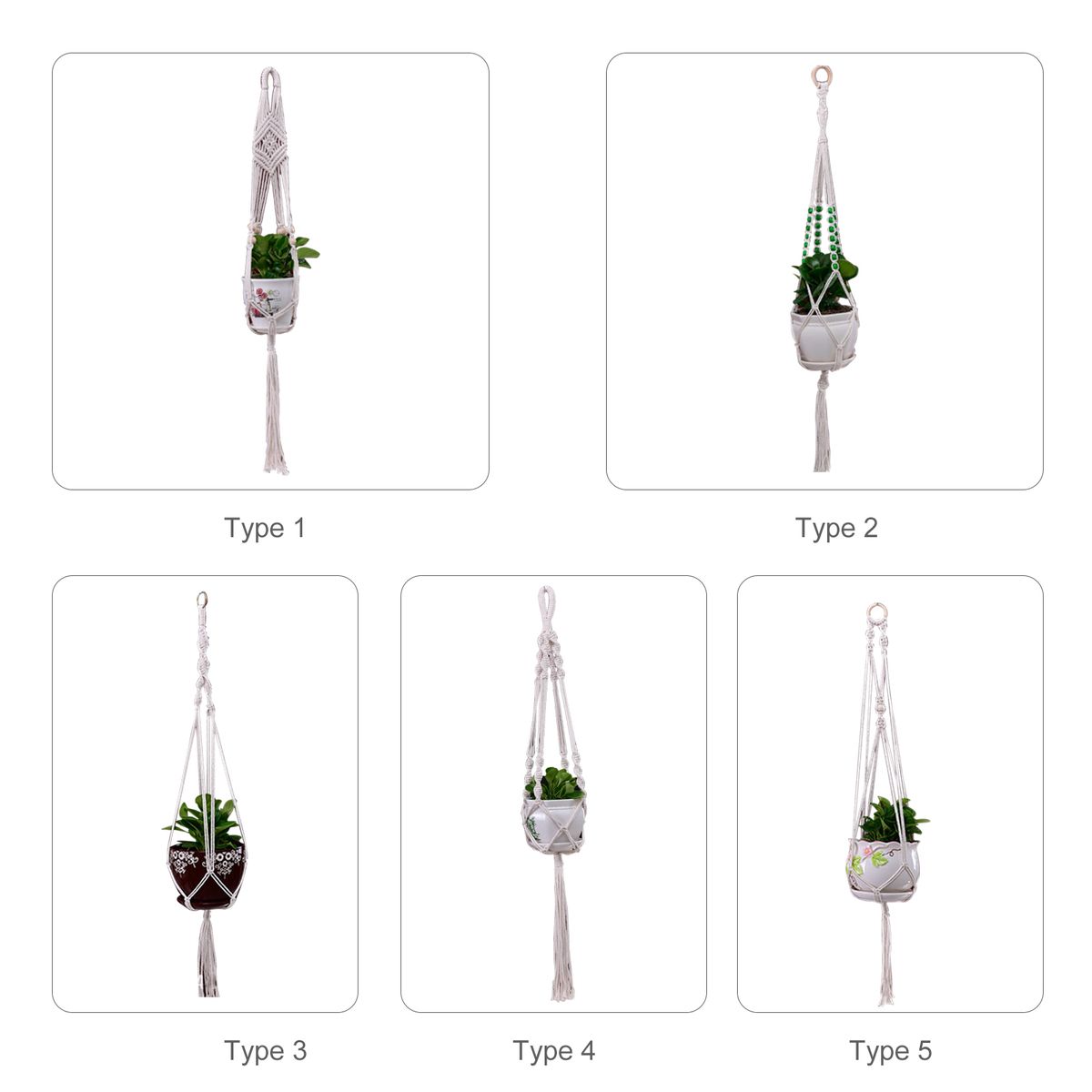 Macrame Plant Hanger Woven Decorative Flower Pot Holder