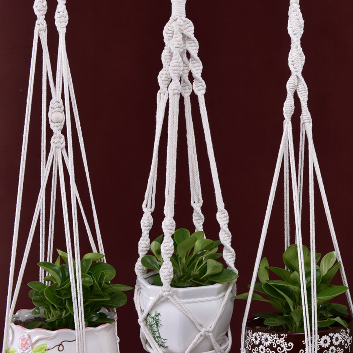 Macrame Plant Hanger Woven Decorative Flower Pot Holder
