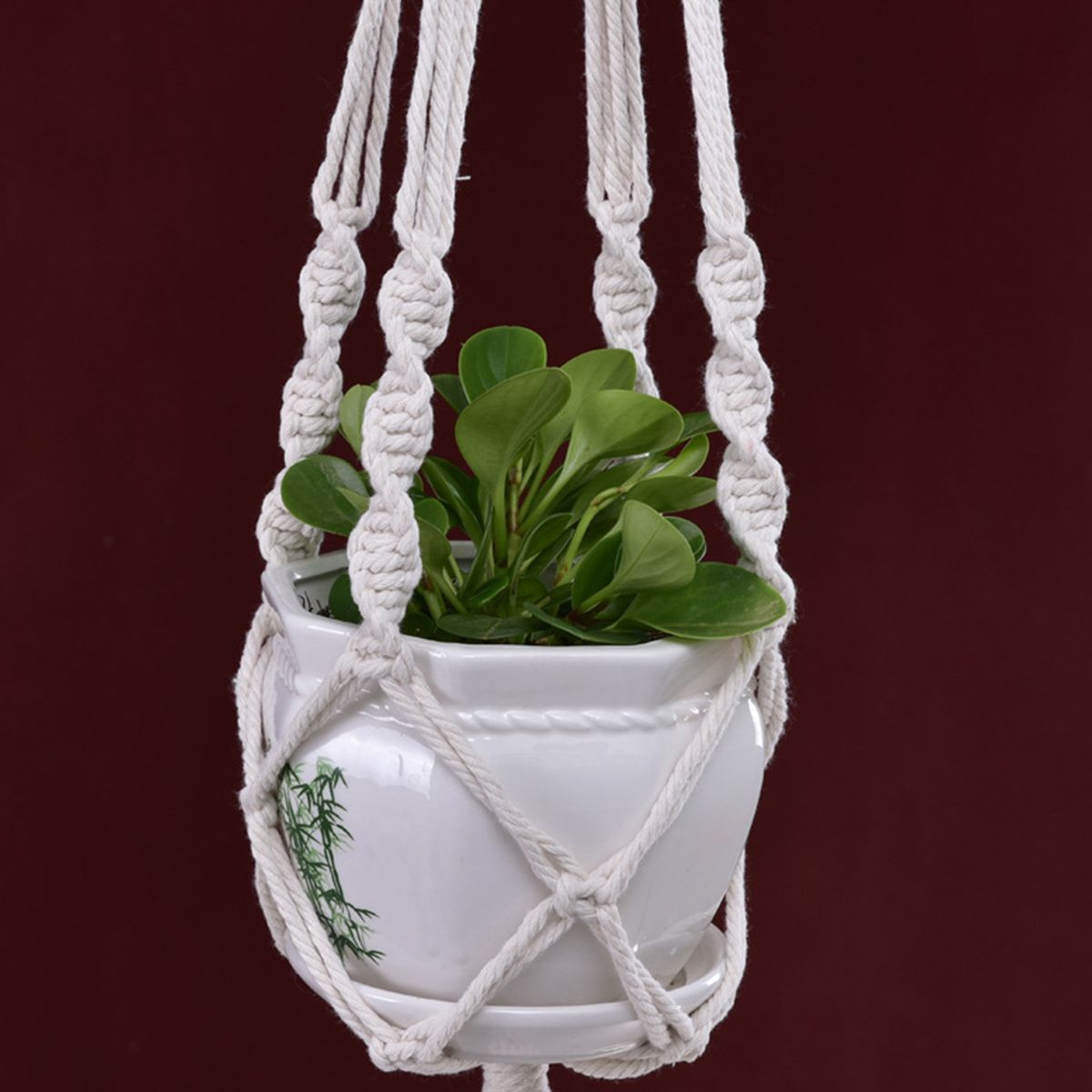 Macrame Plant Hanger Woven Decorative Flower Pot Holder