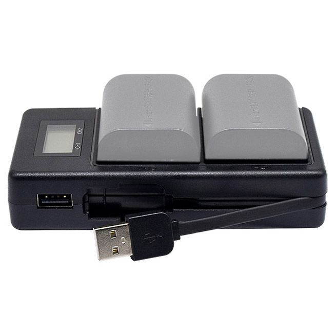 LP-E6 Digital Camera SLR Battery Digital LCD Charger For Canon Series