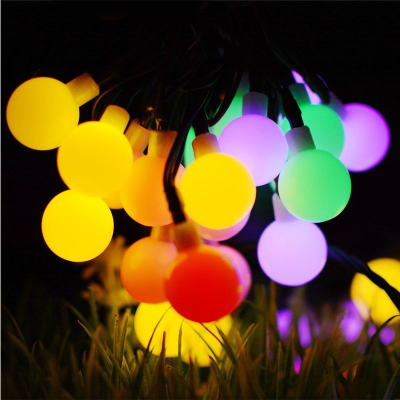 Solar Globe LED String Lights Multicolor 20 50 100 LEDs