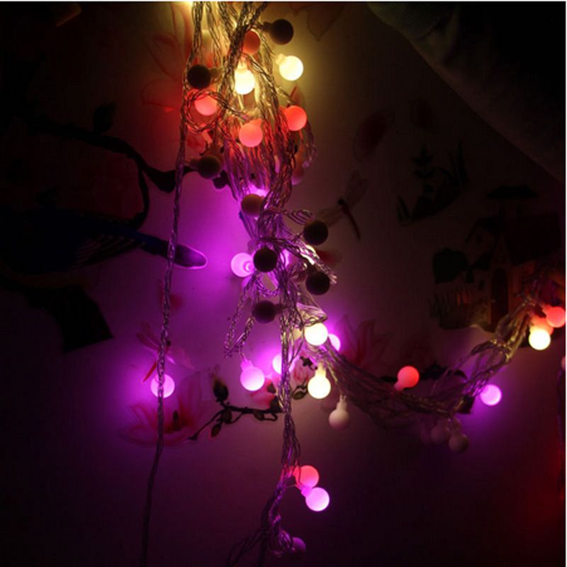 Solar Globe LED String Lights Multicolor 20 50 100 LEDs