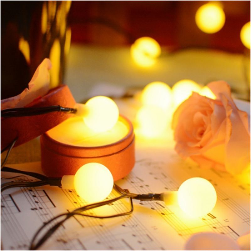 Solar Globe LED String Lights Multicolor 20 50 100 LEDs