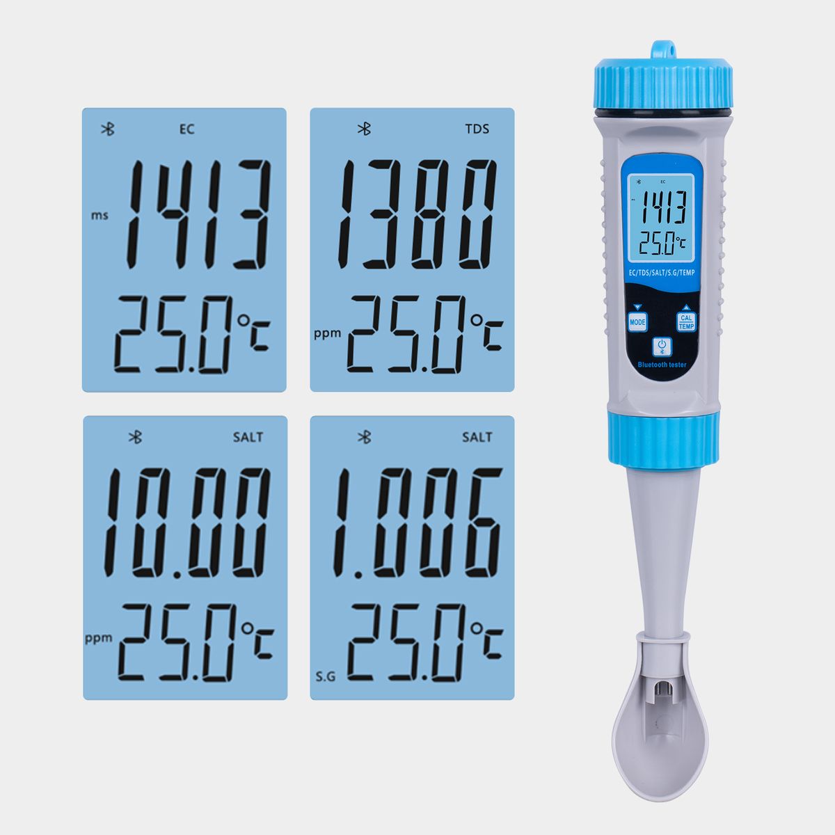 5 In 1 Water Quality Tester Pool Water Tester