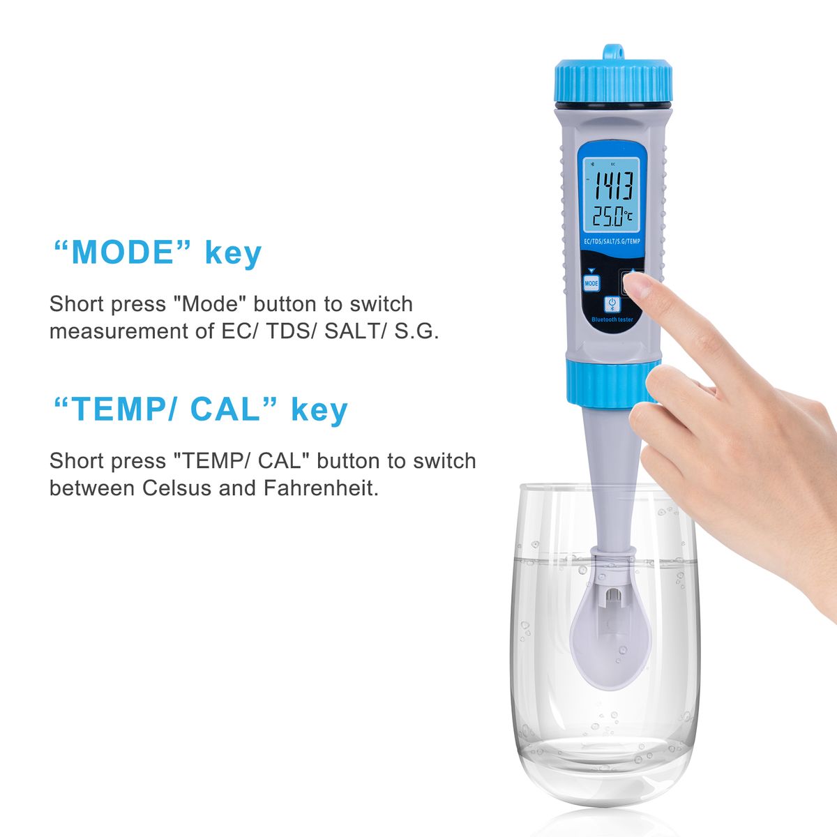 5 In 1 Water Quality Tester Pool Water Tester
