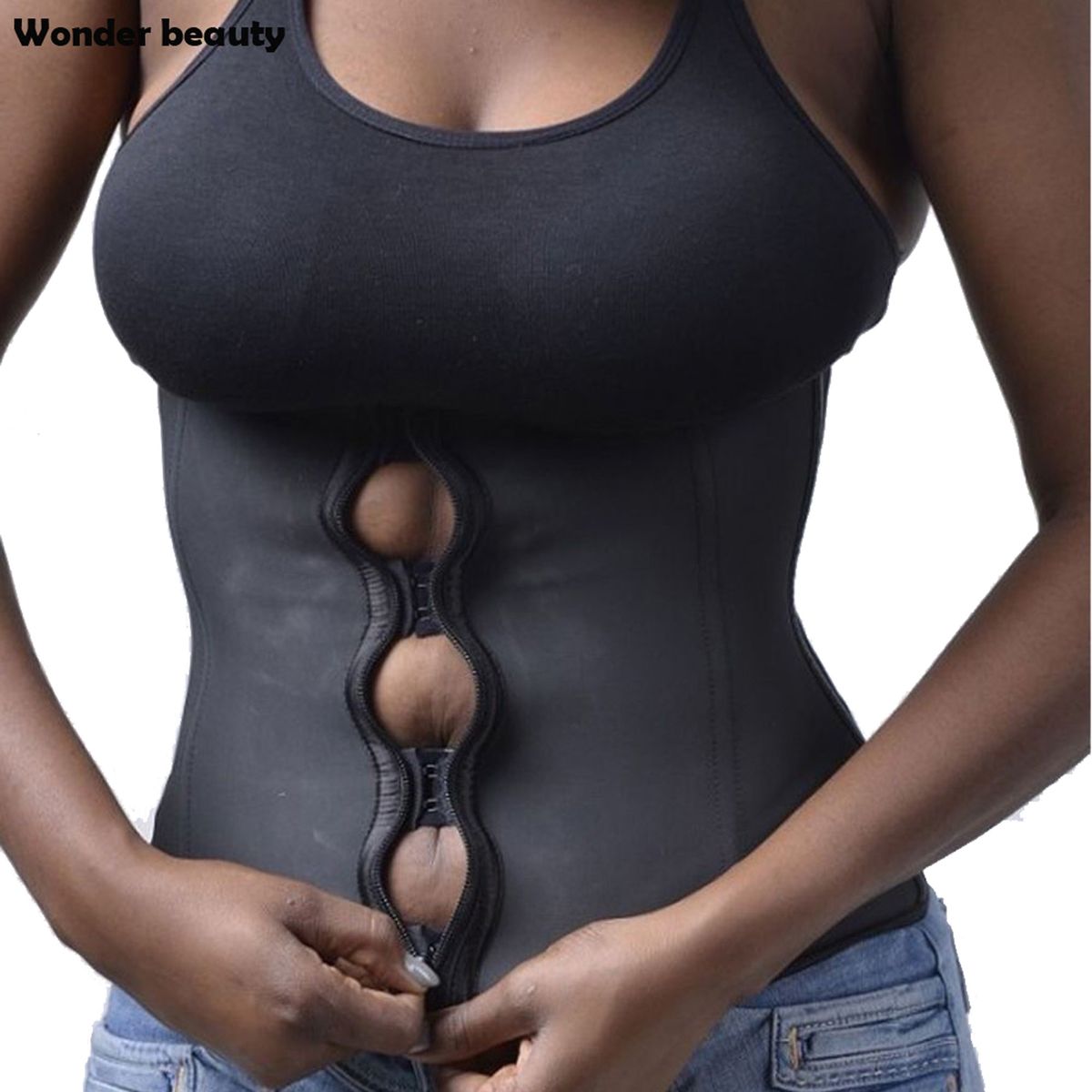 Waist Trainer With 3 Hooks And Zip