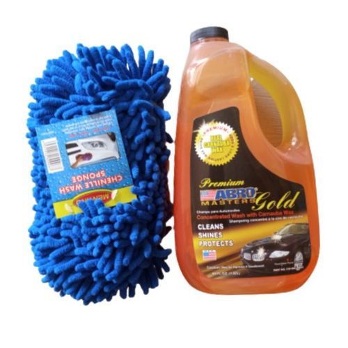 PREMIUM GOLD CARNAUBA WAX And Wash 1.89Ltr And Sponge