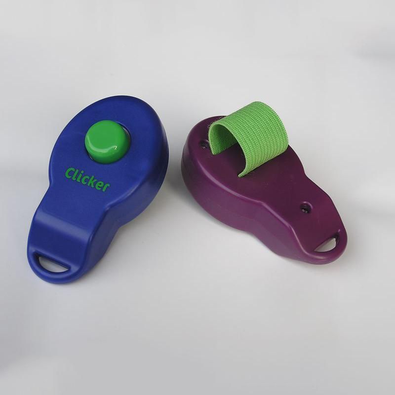 Dog Cat Training Clicker Puppy Stop Barking Training Aid Tool Portable Trainer Outdoor Pet Supplies With Adjustable Wrist Strap
