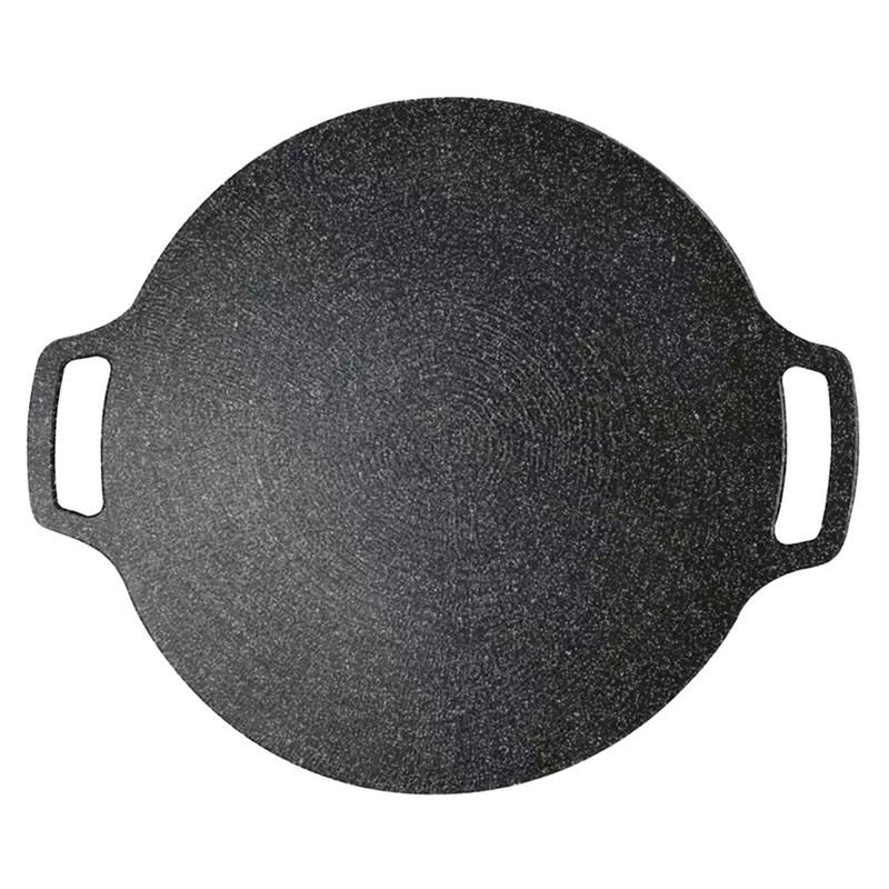 Korean BBQ Non Stick Baking Pan Round BBQ Grill Plate Grill Non Stick Round Baking Pan Universal 30cm
