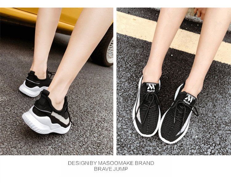 Sneaker Womens Jogging Sepatu Pria For Krasovki Running Shoes Sport-Black