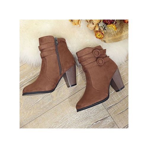 New Ladies Boots Shallow Mouth Pointed Women Boots