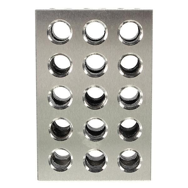 Machifit 2pcs 25x50x75mm Block 23 Hole Parallel Pad Clamping Block Lathe Tool Accuracy 0.005mm