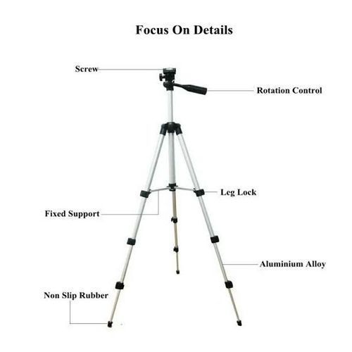 Phone Tripod Stand With Remote Control Lightweight Portable