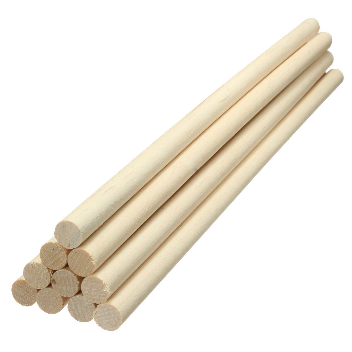 10pcs Round Wooden Lollipop Lolly Sticks Cake Dowels DIY Food Hand Crafts Tool 10mm 10mm
