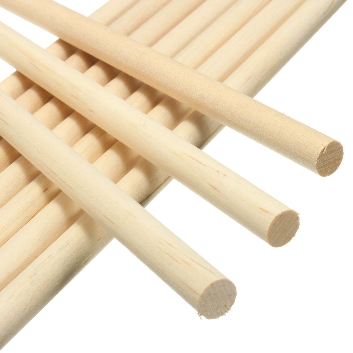 10pcs Round Wooden Lollipop Lolly Sticks Cake Dowels DIY Food Hand Crafts Tool 10mm 10mm