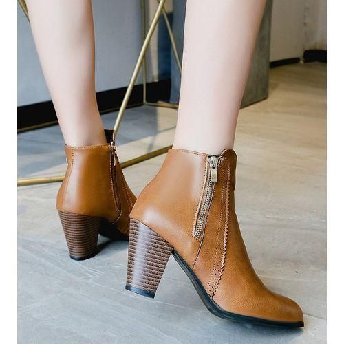 Women Lady Sexy High Heel Platform Chunky Martin Boots Party Dress Work Booties Shoes