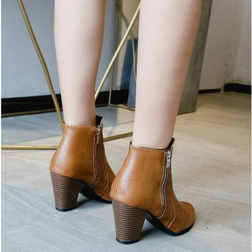 Women Lady Sexy High Heel Platform Chunky Martin Boots Party Dress Work Booties Shoes