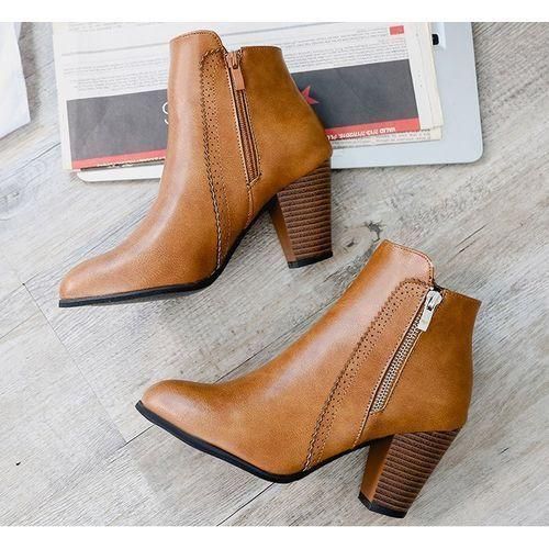 Women Lady Sexy High Heel Platform Chunky Martin Boots Party Dress Work Booties Shoes