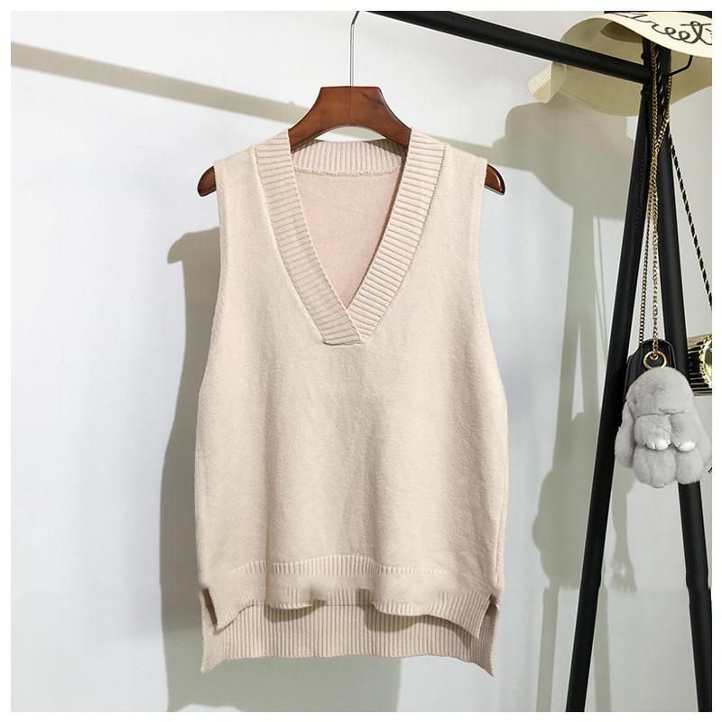 Shift tissue vest for women, loose sleeveless sweate