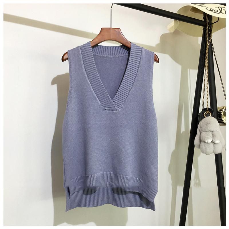 Shift tissue vest for women, loose sleeveless sweate