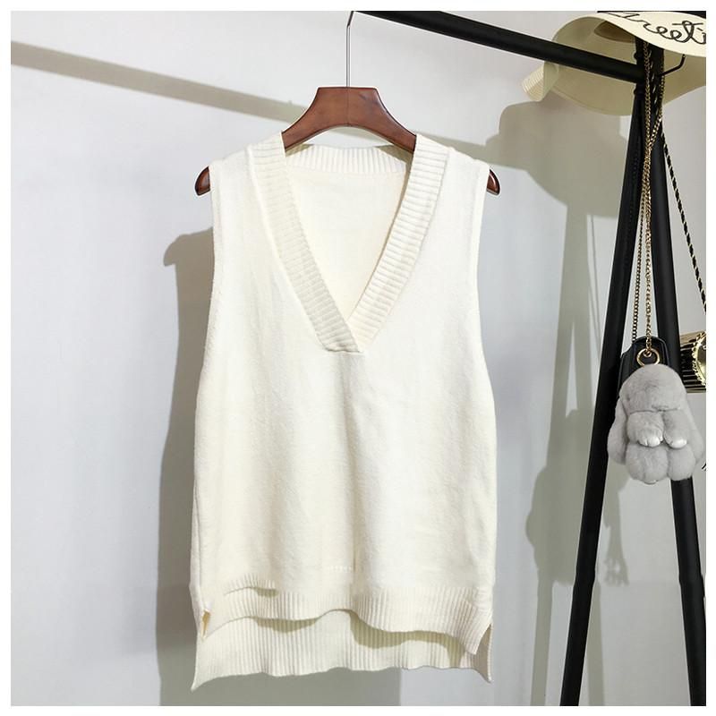 Shift tissue vest for women, loose sleeveless sweate