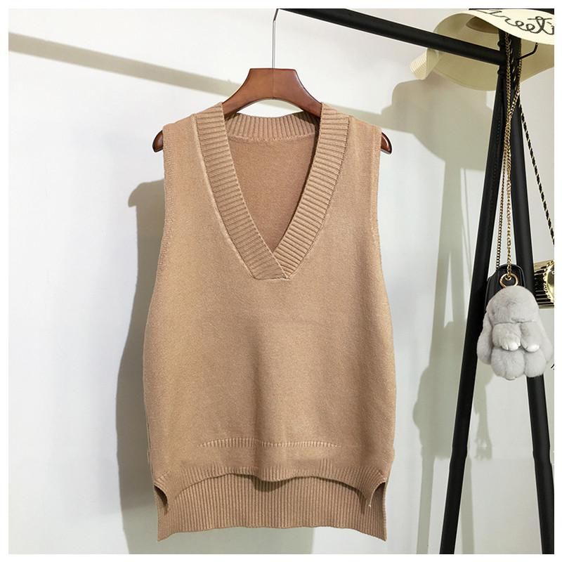 Shift tissue vest for women, loose sleeveless sweate
