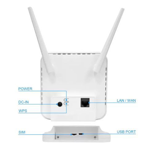Universal 4G Wifi Cat6 LTE  Wifi WITH BACKUP BATTERY For Smart Home Office For All Newtorks