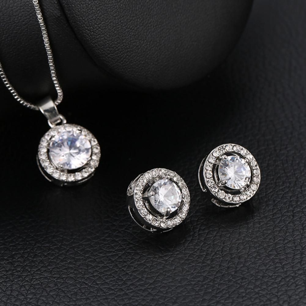 Trendy Gi Mini Inlay Jewelry Set Round Crystal Rhine