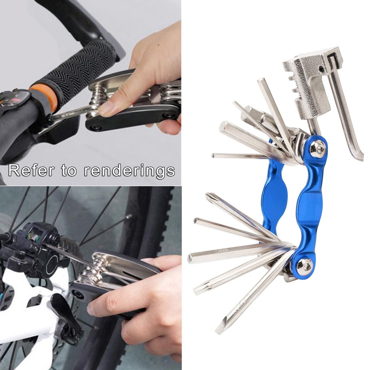 Multifunction  Repair Tool Set, Universal 11 In Blue
