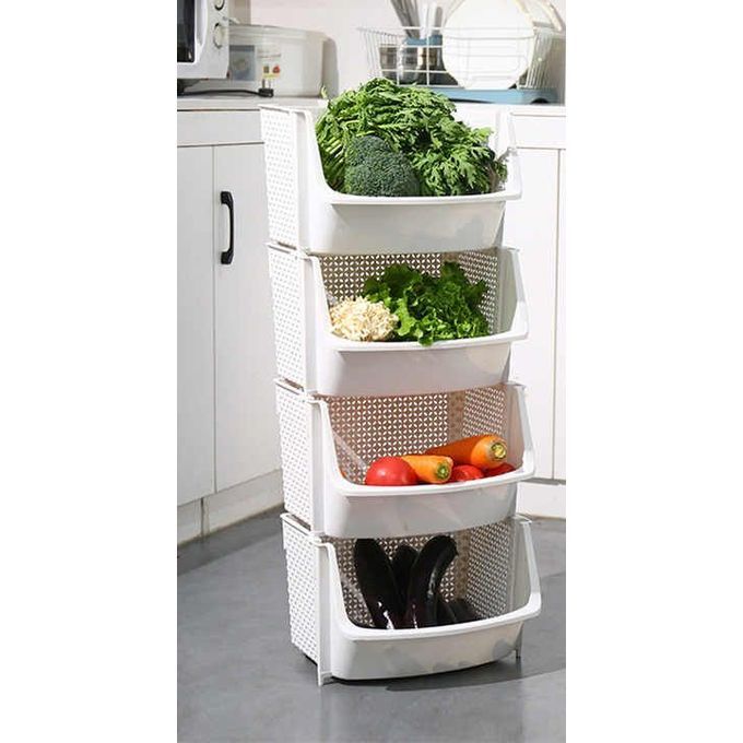 Fruit And Vegetable Rack ( Plastic Storage) 4 Layers Rack /1