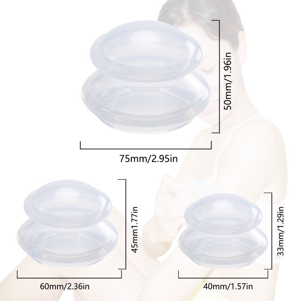 Set Body Anti-Cellulite Therapy Muscle Professional Massage Cups Suction Silicone Cup Cups Relaxation Cup Cup