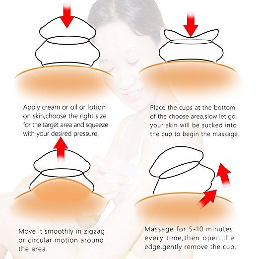 Set Body Anti-Cellulite Therapy Muscle Professional Massage Cups Suction Silicone Cup Cups Relaxation Cup Cup