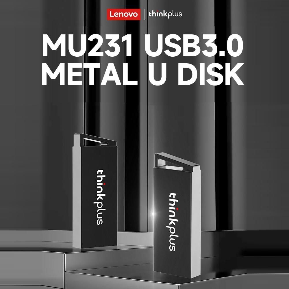 thinkplus MU231 64GB USB3.0 Metal U Disk High-speed USB Flash Drive Portable Shockproof U Disk Plug and Play Wide Compatibility